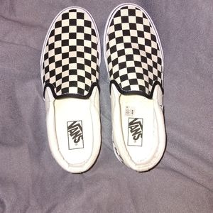 White checkered vans